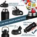FEIJIAN Thermos Straw Sport Stainless Steel Vacuum Flask Insulated Water Bottle With Handle Lid 950/1200ml_maomaolike.com