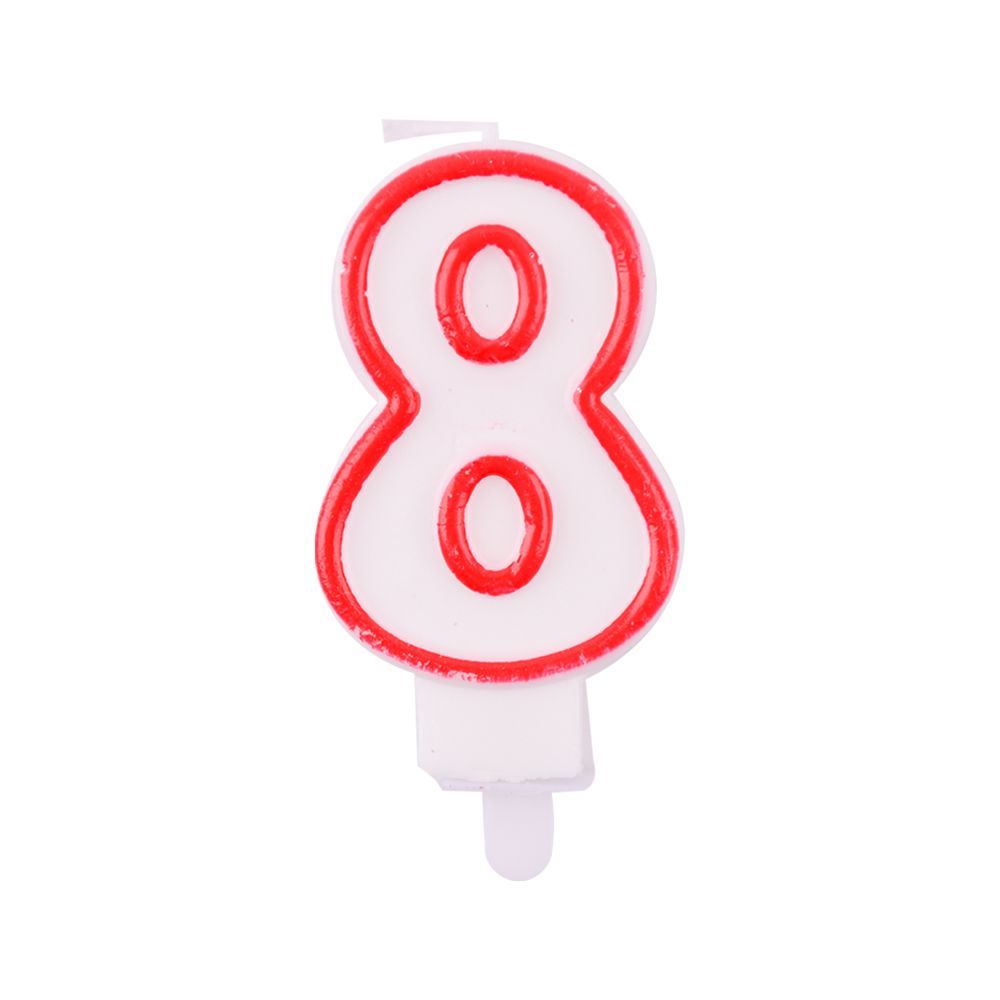 Number 8 Birthday Candle 3D Number Happy Birthday Cake Candles For Birthday Party Wedding Decoration Reunions Theme Party 7cm 24pcs_maomaolike.com