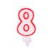 Number 8 Birthday Candle 3D Number Happy Birthday Cake Candles For Birthday Party Wedding Decoration Reunions Theme Party 7cm 24pcs_maomaolike.com