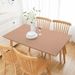 PU Stretch Fitted Rectangle Tablecloth With Elastic Edge 42 X 72 Inch Spandex Stretch Beige Brown Table Cover For Dining Supplies Picnic Outdoor Furniture Protect_maomaolike.com