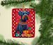 Kerry Blue Terrier Holiday Christmas Porcelain Ornament Christmas Tree Hanging Decorations For Home Christmas Holiday, Rectangle, Gift, Multicolor_maomaolike.com