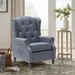 Tufted Push Back Arm Chair Single Reclining Club Chair Home Padded Seating Living Room Sofa_maomaolike.com