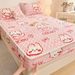 Cartoon Milk Velvet Quilted Sheet Single Piece 1.2m 1.5/1.8 Thickened Coral Fleece Cover Non-Slip Bed Set_maomaolike.com