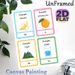 Russian Vocabulary Learning Painting Poster, Vibrant Cartoon-style Daily Items & Nature Scenes Poster, Aids Language Learning Ideal For Study Rooms_maomaolike.com