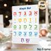 Aleph Bet Alphabet Painting Poster, Vibrant Colorful Typographic Letter Chart Poster, Useful For Mastering Basic Letters, Ideal For Study Areas And_maomaolike.com