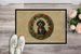 Portuguese Water Dog Christmas Flowers Doormat Front Door Mat Indoor Outdoor Rugs For Entryway, Non Slip Washable Low Pile, 24H X 36W_maomaolike.com
