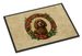 Irish Water Spaniel Christmas Flowers Doormat Front Door Mat Indoor Outdoor Rugs For Entryway, Non Slip Washable Low Pile, 24H X 36W_maomaolike.com