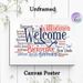 Multilingual Welcome Painting Poster, Colorful Typographic Collage Poster, Warm Inclusive Vibe Ideal For Entryway, Living Room And Office_maomaolike.com