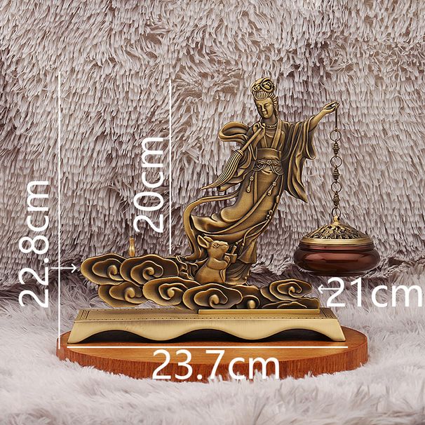Brass Hanging Furnace Immortal Artificial Welcoming Pine Incense Burner Creative Chinese Style Living Room Entrance Tabletop Ornam_maomaolike.com