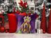 Bloodhound King Of Mardi Gras Throw Pillow Machine Washable, Indoor Outdoor Decorative Pillow For Couch, Bed Or Patio, 18Hx18W_maomaolike.com