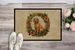 Poodle Christmas Flowers Doormat Front Door Mat Indoor Outdoor Rugs For Entryway, Non Slip Washable Low Pile, 24H X 36W_maomaolike.com