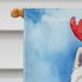 American Eskimo Christmas Reindeer House Flag Large Porch Sleeve Pole Decorative Outside Yard Banner Artwork Wall Hanging, Polyester, House Size, Multicolor_maomaolike.com