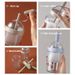 Transparent Portable Coffee 500ml Leak-proof Reusable Plastic Travel Drinking Cup With Straw Office Outdoor Sports_maomaolike.com