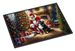 Bernese Mountain Dog And Santa Claus Doormat Front Door Mat Indoor Outdoor Rugs For Entryway, Non Slip Washable Low Pile, 24H X 36W_maomaolike.com