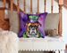 Boxer King Of Mardi Gras Throw Pillow Machine Washable, Indoor Outdoor Decorative Pillow For Couch, Bed Or Patio, 14Hx14W_maomaolike.com