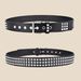 Fashion New Square Bead Rivet Metal Pyramid Men And Women Punk Hardware Jeans Y2K Designer Women's Belt_maomaolike.com