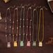 Fashionable Simple Colored Heart Tarot Card Pendant Necklace, Women's Collarbone Chain, Gold-plated And Color Preserving_maomaolike.com