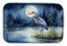 Blue Heron Under The Moonlight Dish Drying Mat Absorbent Dish Drying Mat Pad For Kitchen Counter Dish Drainer Mat For Countertop, 14 X 21", Multicolor_maomaolike.com