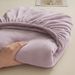 Winter Milk Velvet Coral Fleece Piece Dormitory Single Thickened Cover Solid Color Bed Sheet Three-Piece Set_maomaolike.com