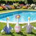 New-style Porch Goose Swimsuit, Big White Goose, Pastoral And Casual Style, Goose-themed Swim Set—essential For Swimming._maomaolike.com