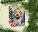 Wire Fox Terrier Christmas Porcelain Ornament Christmas Tree Hanging Decorations For Home Christmas Holiday, Rectangle, Gift, Multicolor_maomaolike.com