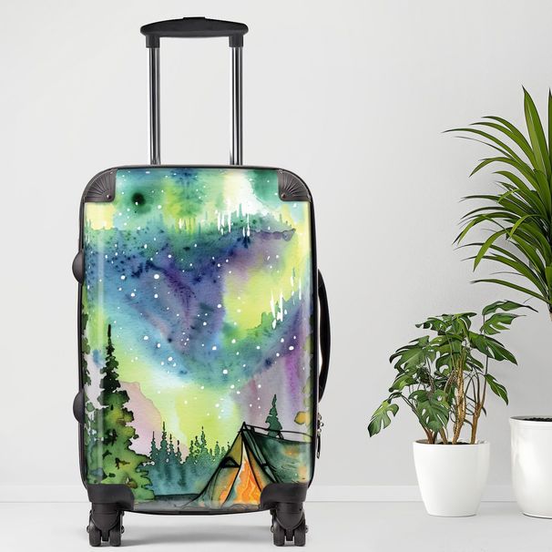 Camping2 Luggage, 20/24/28 Inch Luggage, Carry-On, Custom Luggage, Luggage Set, Suitcase, Travel, Vacation, Cabin Suitcase, Custom Suitcase, Personalized Luggage_maomaolike.com