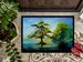 Cypress Tree In The Bayou Blue Doormat Front Door Mat Indoor Outdoor Rugs For Entryway, Non Slip Washable Low Pile, 24H X 36W_maomaolike.com