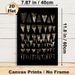 Shark Tooth Collection Painting Poster, Vintage Monochrome Arranged Shark Teeth Display Poster, Unique Natural-themed Decor Ideal For Home Study_maomaolike.com