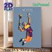 Wexford Hurling Painting Poster, Vibrant Flat Graphic Style Poster, Dynamic Hurler In Action Design, Sporty Decorative Piece Suitable For Home, Sports_maomaolike.com