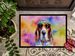 Basset Hound Hippie Dawg Doormat Front Door Mat Indoor Outdoor Rugs For Entryway, Non Slip Washable Low Pile, 24H X 36W_maomaolike.com