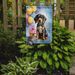 Bluetick Coonhound Happy Birthday Garden Flag Mailbox Flag Decorative Yard Flag Banner Outside Patio Artwork Yard Flower Beds, Garden Size, Multicolor_maomaolike.com