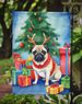 Pug Christmas Reindeer Garden Flag Mailbox Flag Decorative Yard Flag Banner Outside Patio Artwork Yard Flower Beds, Garden Size, Multicolor_maomaolike.com