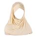 Unisex Milk silk forehead glitter with milk silk scarf hat hat_maomaolike.com