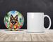 Belgian Tervuren Luau Large Sandstone Coasters Pack Of 4 Absorbent Round Coasters Decor Gifts For Men Or Women, 4 In, Multicolor_maomaolike.com