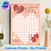 100 Magical Moments Love Themed Painting Poster, Soft Pink Romantic Heart Pattern Poster, Scratch-off Design To Record Sweet Shared Moments, Ideal For_maomaolike.com