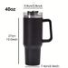 40oz 304 Stainless Steel Vacuum Insulated Water With Handle, Straw Cover, Car Portable Sports Travel Cup Leak Proof_maomaolike.com