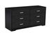 WOOD MDF BOARDS, 6 Drawers Dresser, Black_maomaolike.com