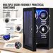Watch Winder, Watch Winder For 4 Men's And Women's Automatic Watches, With 4 Super Quiet Japanese Mabuchi Motors, Blue LED Light And Adapter, High-Density Board Shell And Black PU_maomaolike.com