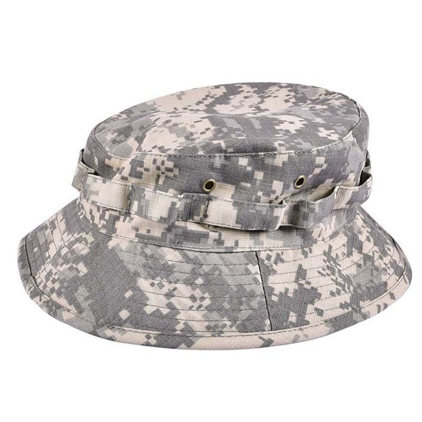 Hot Sale For Men Fashion Fishing Hiking Large Brim Foldable Camping Bucket cap Camouflage Fisherman Panama Sun Hat_maomaolike.com