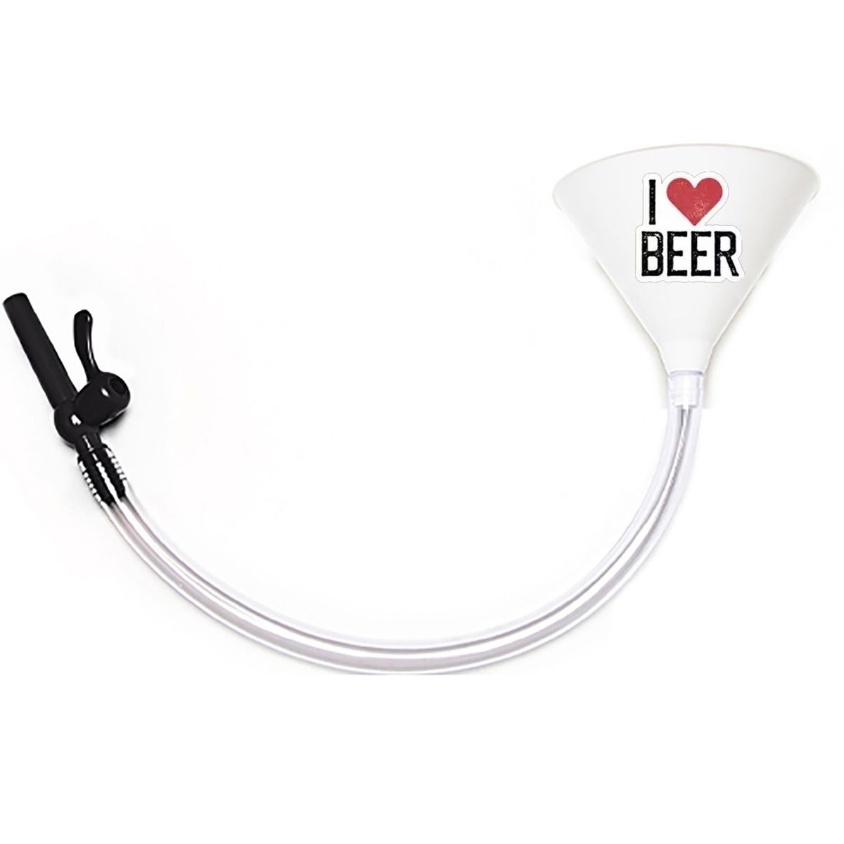 I Love Beer - Beer Bong Funnel With Valve_maomaolike.com