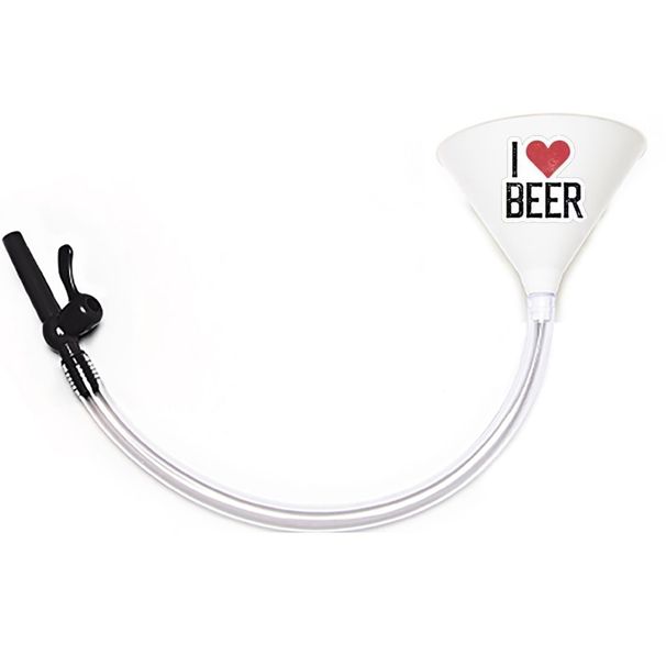 I Love Beer - Beer Bong Funnel With Valve_maomaolike.com