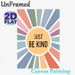 Just Be Kind Inspirational Painting Poster, Pastel Sunburst Pattern Poster, Warm Positive Message Decor For Home, Office & Living Room_maomaolike.com