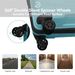 3-Piece Luggage Sets (20", 24", 28"), Suitcase With Wheels, Hardside Suitcase With Four Spinner Wheels And Scratch-Resistant Surface, SkyBlue_maomaolike.com