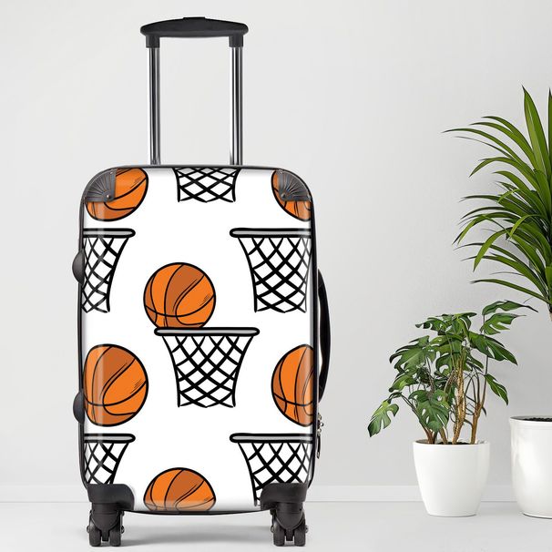 Basketball2 Luggage20/24/28 Inch Luggage, Carry-On, Custom Luggage, Luggage Set, Suitcase, Travel, Vacation, Cabin Suitcase, Custom Suitcase, Personalized Luggage_maomaolike.com