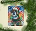 Boxer Christmas Porcelain Ornament Christmas Tree Hanging Decorations For Home Christmas Holiday, Rectangle, Gift, Multicolor_maomaolike.com