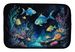 Bioluminescent Fish Dish Drying Mat Absorbent Dish Drying Mat Pad For Kitchen Counter Dish Drainer Mat For Countertop, 14 X 21", Multicolor_maomaolike.com