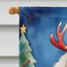 Great Pyrenees Christmas Reindeer House Flag Large Porch Sleeve Pole Decorative Outside Yard Banner Artwork Wall Hanging, Polyester, House Size, Multicolor_maomaolike.com