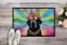 Black Labrador Hippie Dawg Doormat Front Door Mat Indoor Outdoor Rugs For Entryway, Non Slip Washable Low Pile, 24H X 36W_maomaolike.com