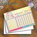 Tie-dye Rainbow Reward Chart Painting Poster, Vibrant Playful Graphic Poster, Practical Tool To Track Progress And Goals, Suitable For Home And Study_maomaolike.com