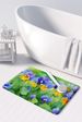 Illinois Violet In Watercolor Memory Foam Kitchen Mat Machine Washable Anti-Fatigue Mat Cushion Comfort Bath Mat Or Kitchen Rug_maomaolike.com